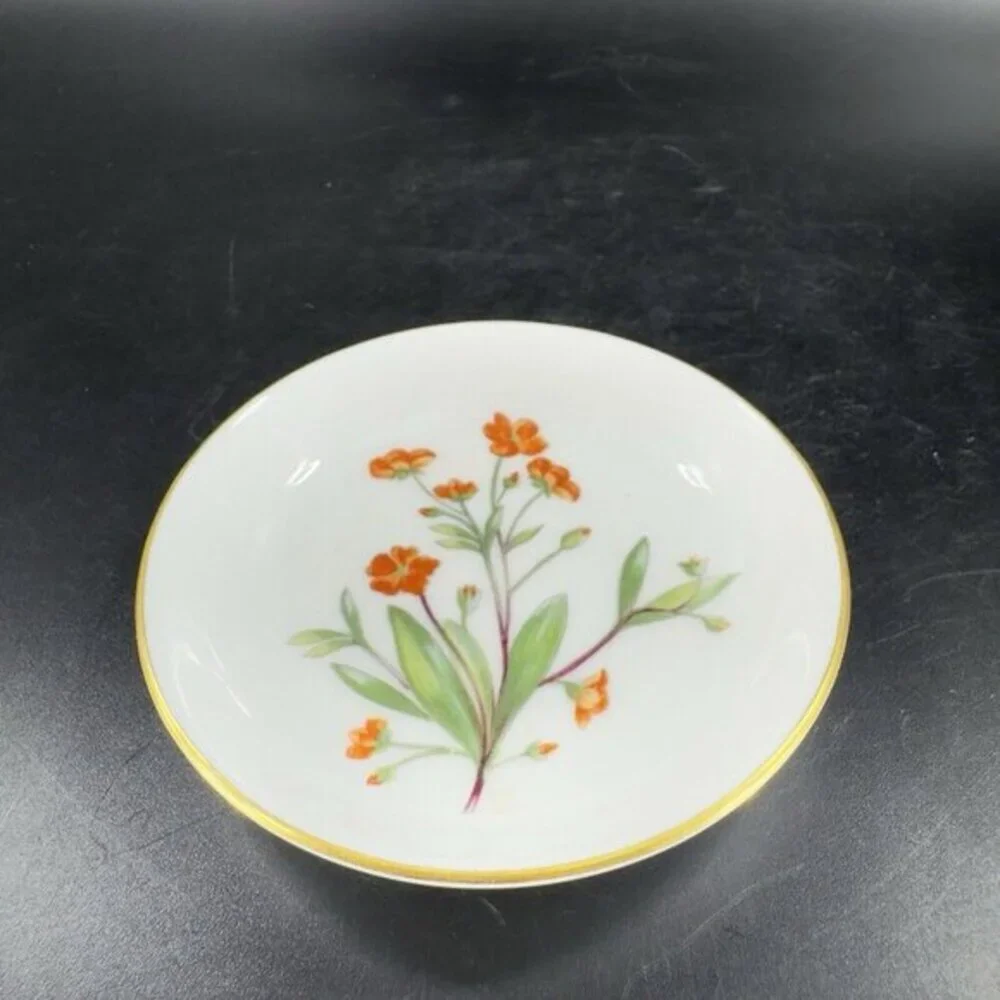 Minton Fine Bone China England Meadow‎ Round Dish Plate Porcelain Flowers
